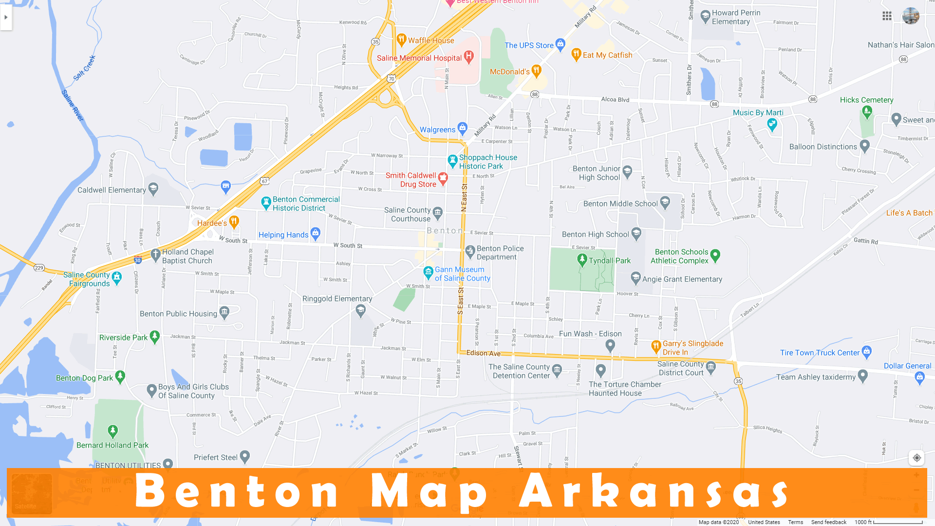 Benton map